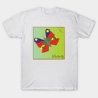 Postage stamp with butterfly T-Shirt